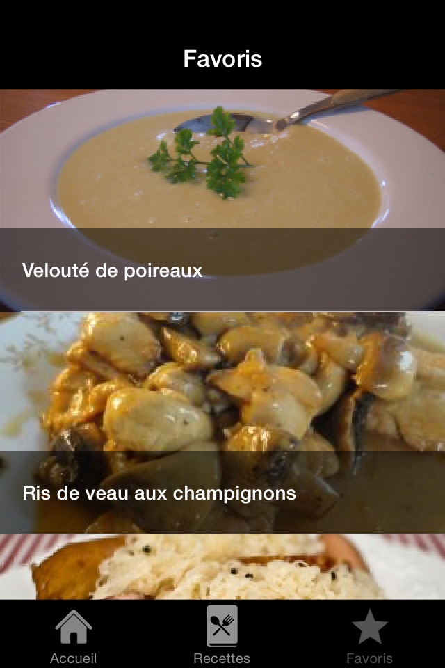 Recettes de cuisine française screenshot 3