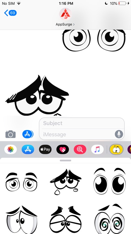 Crazy Eyes - Cartoon Stickers screenshot-6