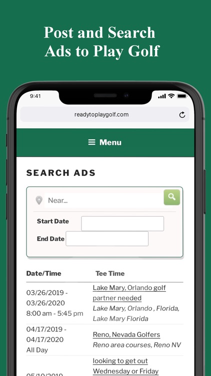 Ready To Play Golf LLC screenshot-4