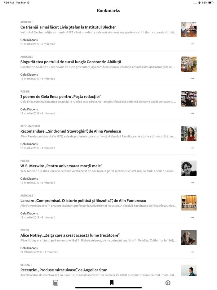 O mie de semne Literatura