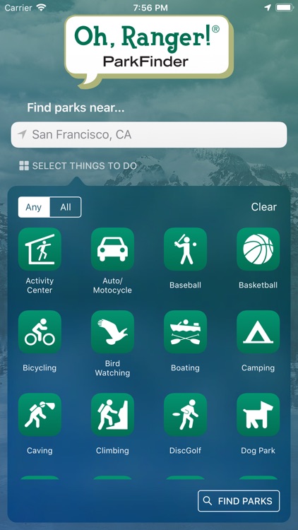 Oh, Ranger! ParkFinder™