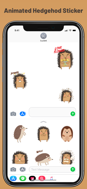 Animated HEDGEHOG Stickers Pac(圖3)-速報App