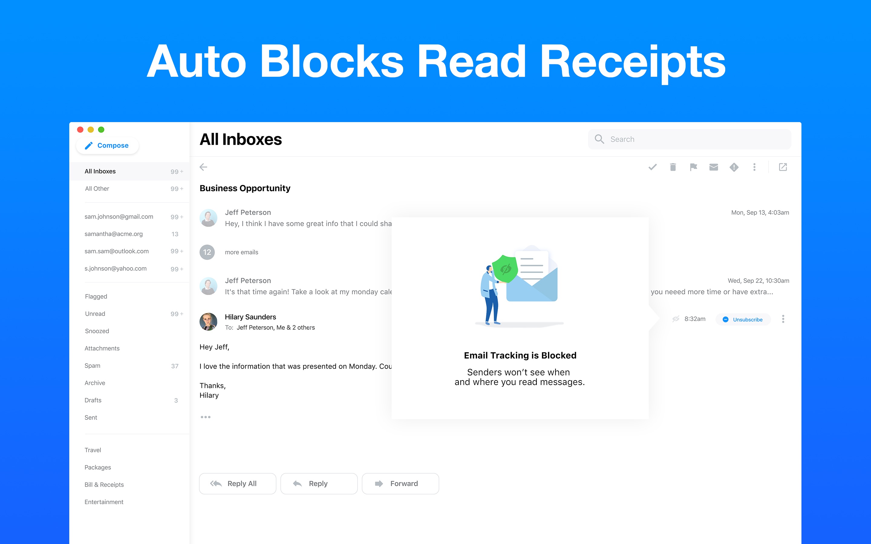Screenshot do app Email - Edison Mail