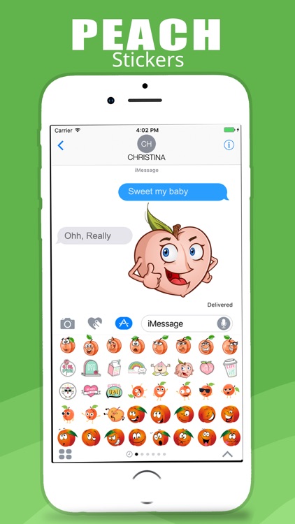 Peach Stickers screenshot-4