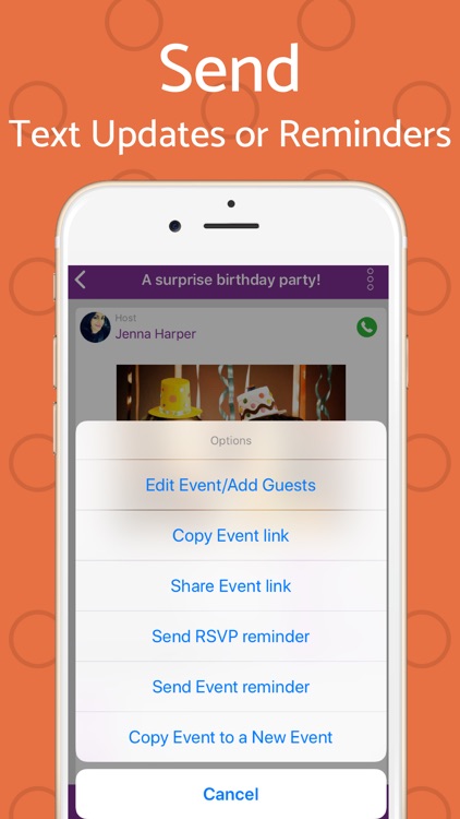 Text Invite Maker: PurpleSlate screenshot-5
