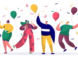 The PartySt is a amazing sticker, which are show the 50 party sticker
