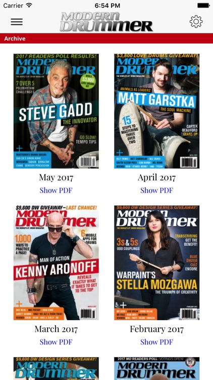 Modern Drummer Magazine