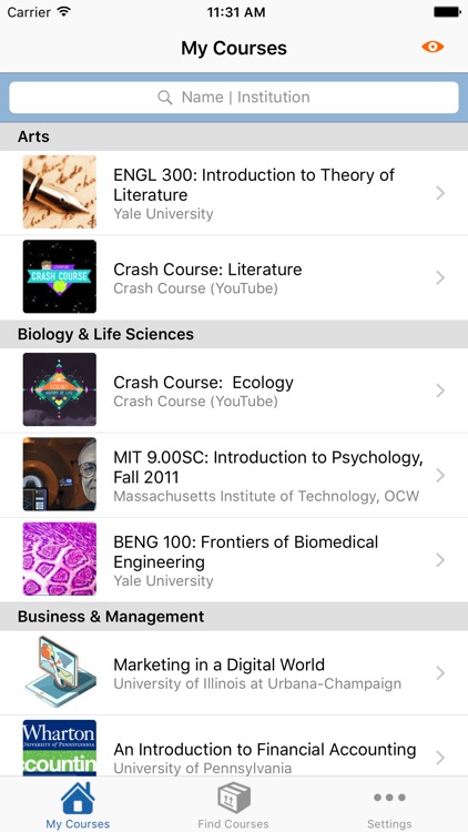 mCampus for iPhone