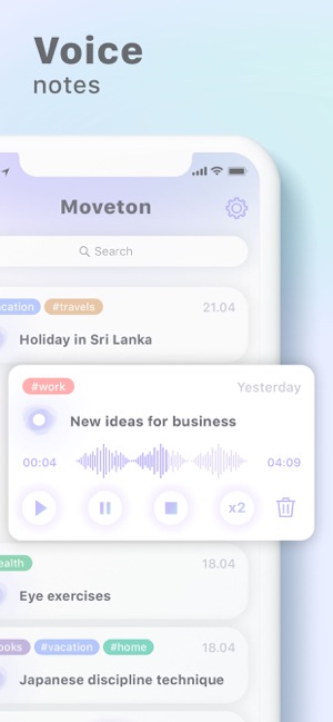 Moveton: Voice Memos & Notes(圖1)-速報App