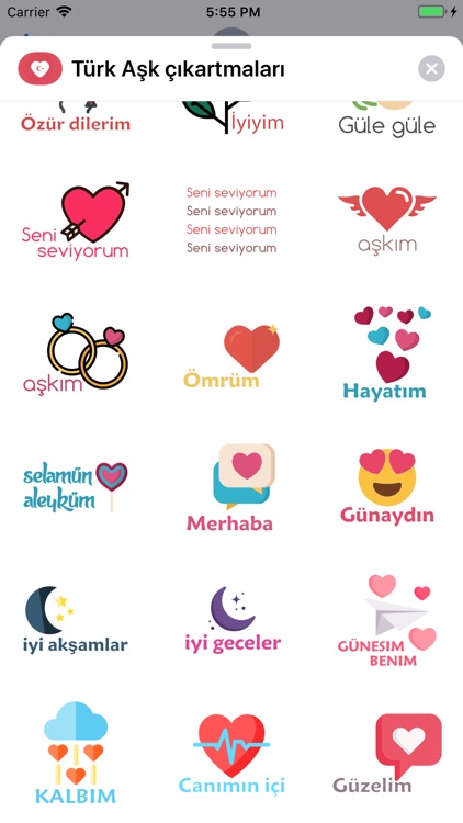 Turkish Love Stickers