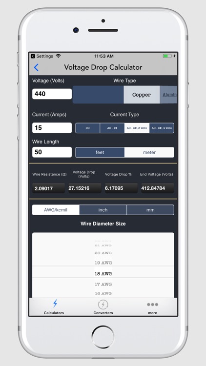 Electrical Calculator screenshot-3