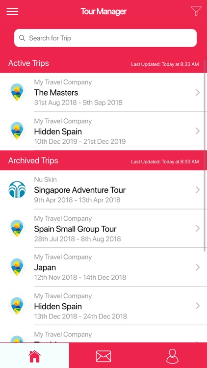 SafeTravels Tour Manager