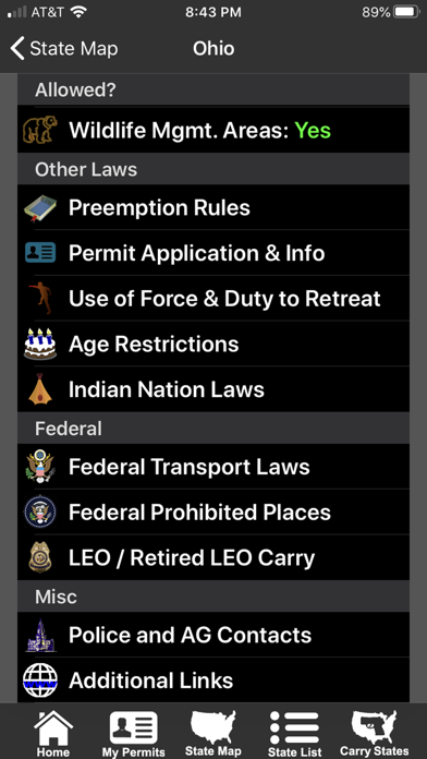 CCW – Concealed Carry 50 State iphone images