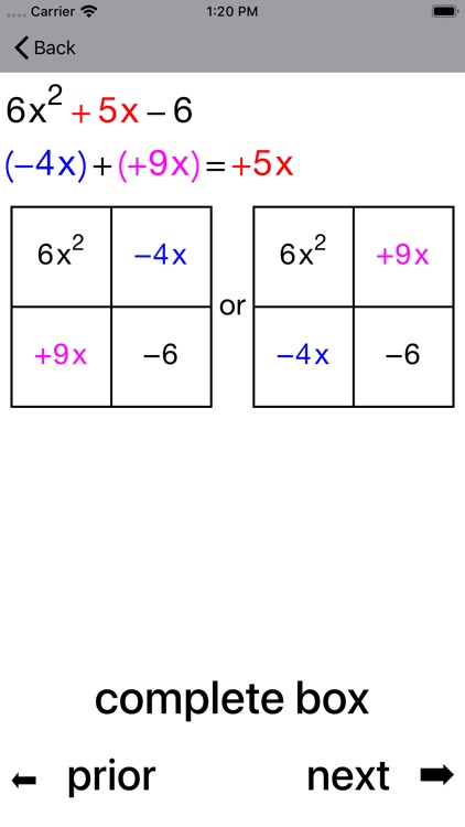 Quadratic Factoring screenshot-4