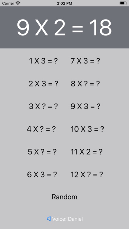 Look And Listen Times Table