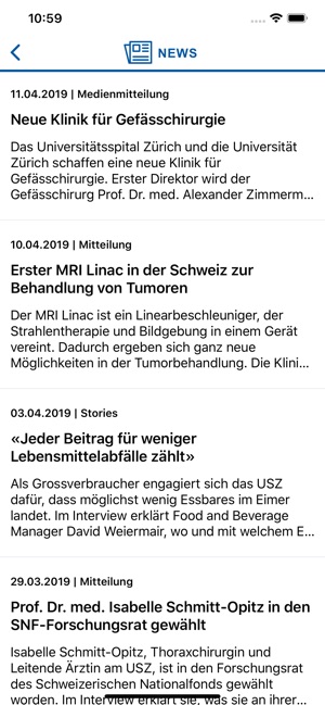 UniversitätsSpital Zürich(圖2)-速報App