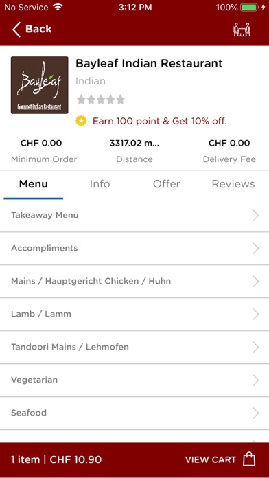 Bayleaf Restaurant Basel screenshot 4