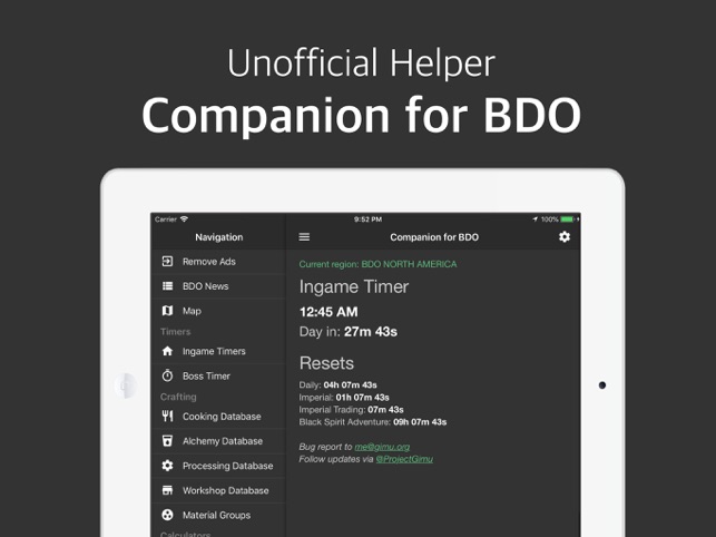 for BDO the App Store