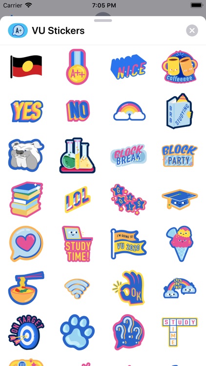 VU Stickers