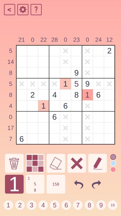 Sandwich Sudoku screenshot 2