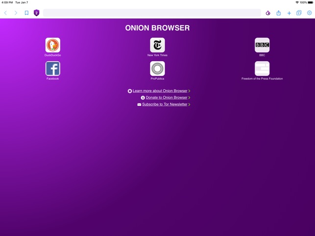 Onion Browser をapp Storeで