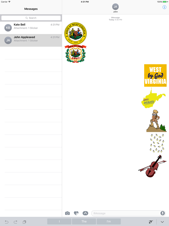 West Virginia Home Stickers