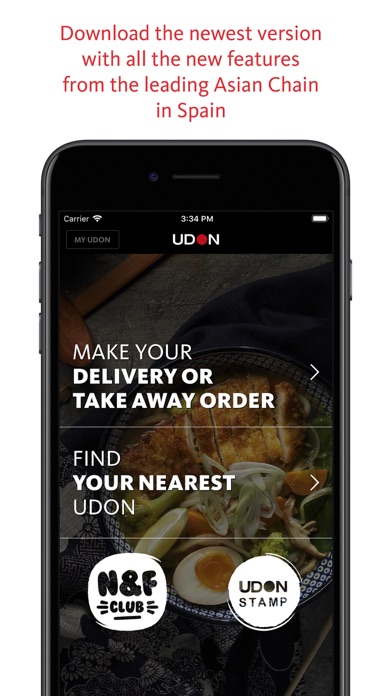 How to cancel & delete UDON – Delivery and Take Away from iphone & ipad 1