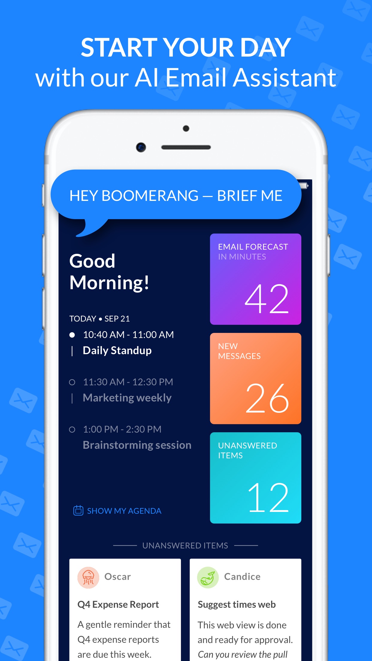 Screenshot do app Email Client - Boomerang Mail
