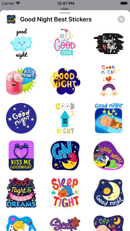 Good Night Best Stickers