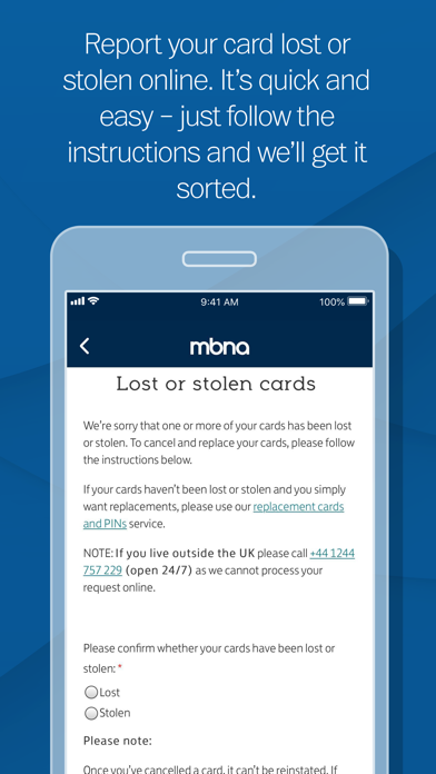 Mbna Card Services App è‹¹æžœå•†åº—åº