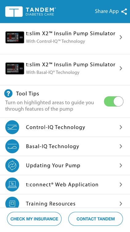 t:simulator™ App
