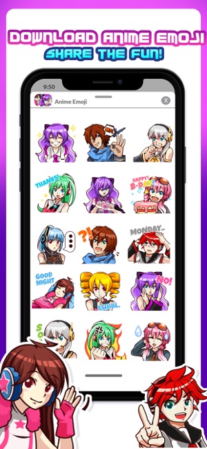 Tokyo Anime Emojis Sticker(圖6)-速報App