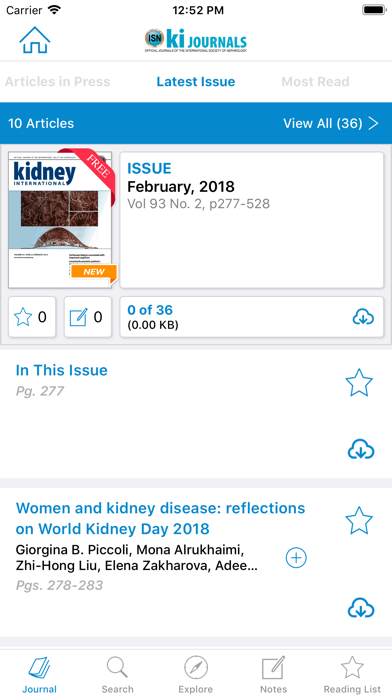 Kidney International ... screenshot1