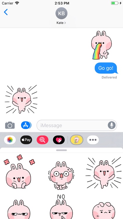 Wacky Bunny Animated Stickers