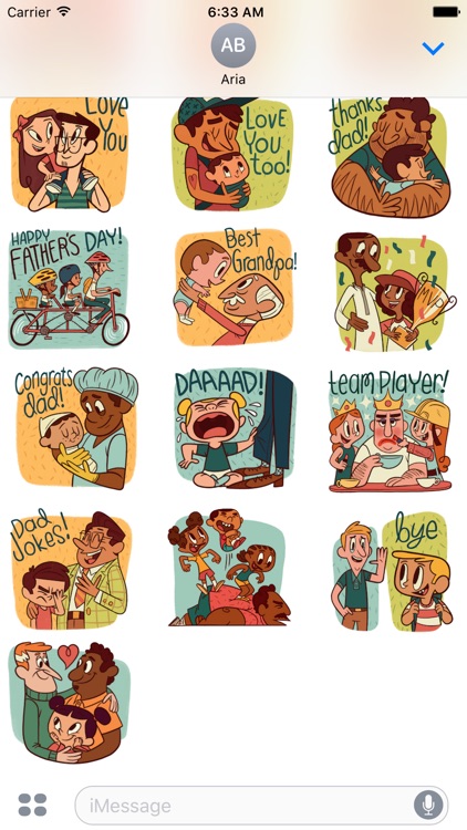 Happy Father Day Sticker Pack