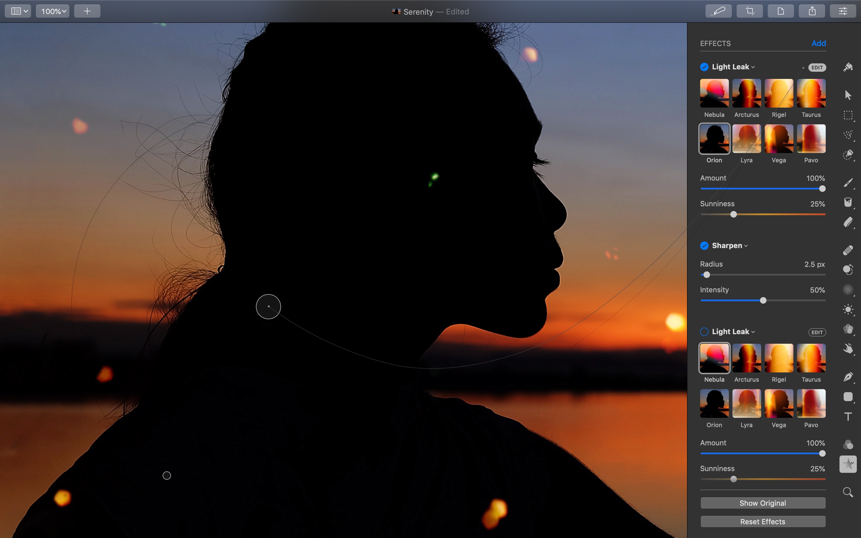 Screenshot do app Pixelmator Pro