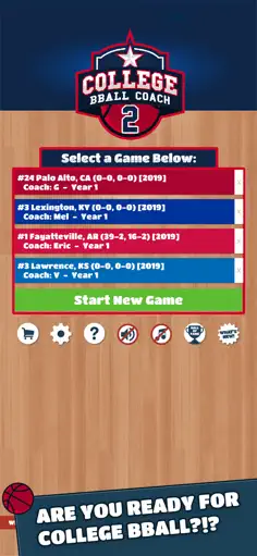 College Bball Coach 2 - Screenshot 1