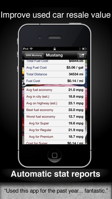 How to cancel & delete Car Care fuel & service log from iphone & ipad 4