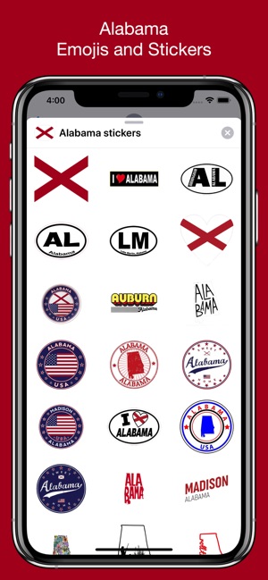 Alabama emojis - USA stickers