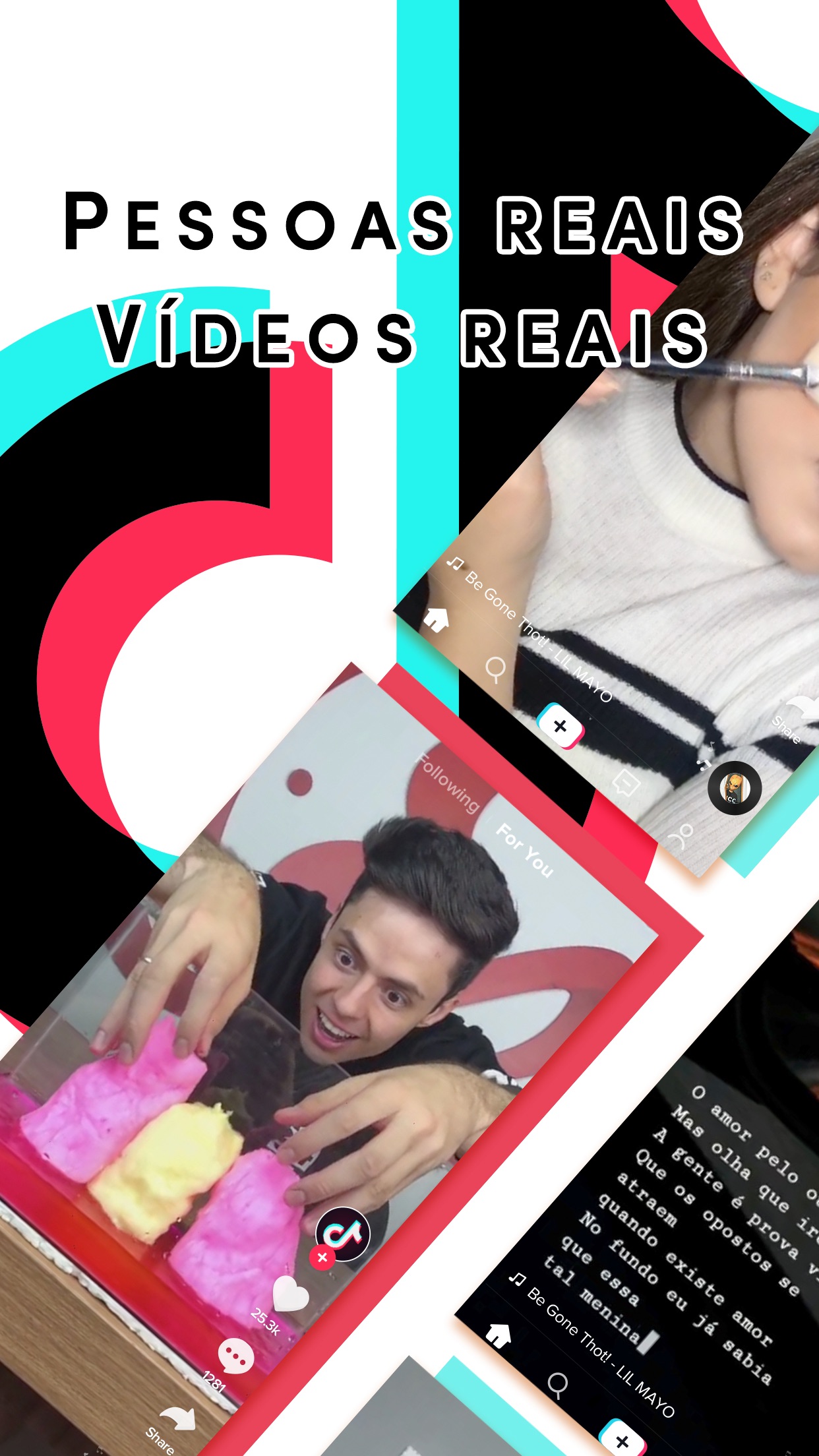 Screenshot do app TikTok