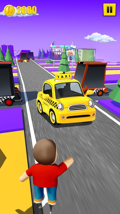 Traffic Taxi Run Game 2019 screenshot 1