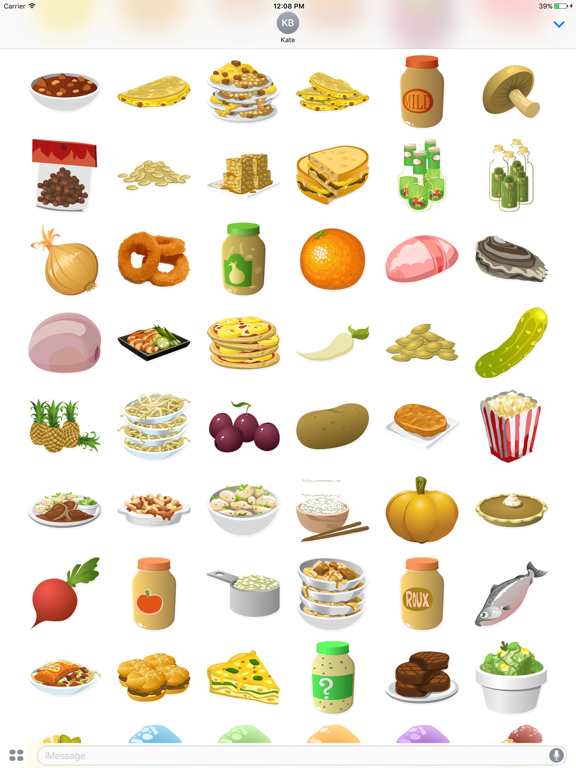 Screenshot #6 pour Tasty Food Stickers