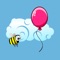 A lost balloon accidentally flies near a bee hive  help the balloon not burst from the stings of bees; move the balloon around the screen so that it can survive