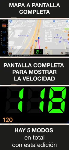 Screenshot 3 Velocímetro 55 Start. GPS, HUD iphone