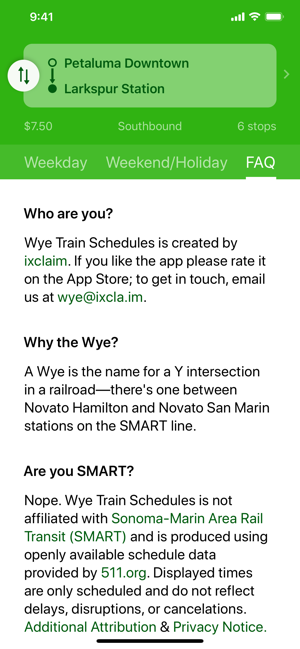 Wye · SMART Train Schedules(圖4)-速報App