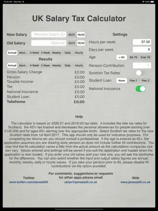 Screenshot 1 UK Salary Calculator 2021-22 iphone