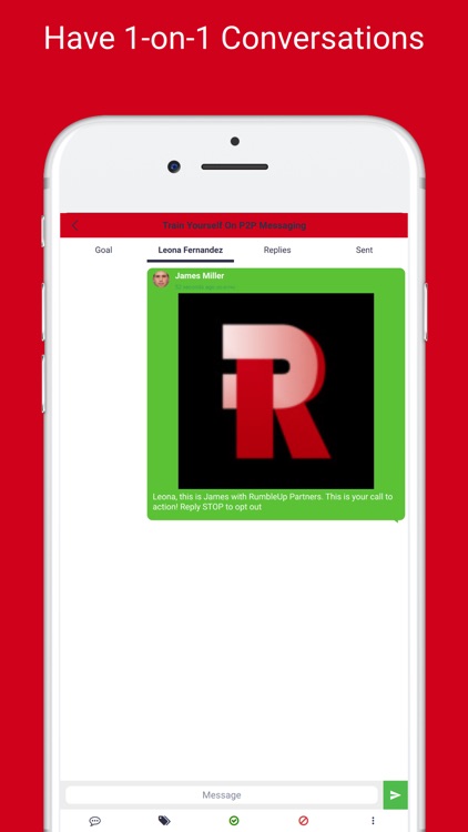 RumbleUp: Powerful P2P Texting