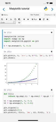 Screenshot 1 Carnets - Jupyter iphone