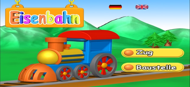 Wimmelbild Eisenbahn