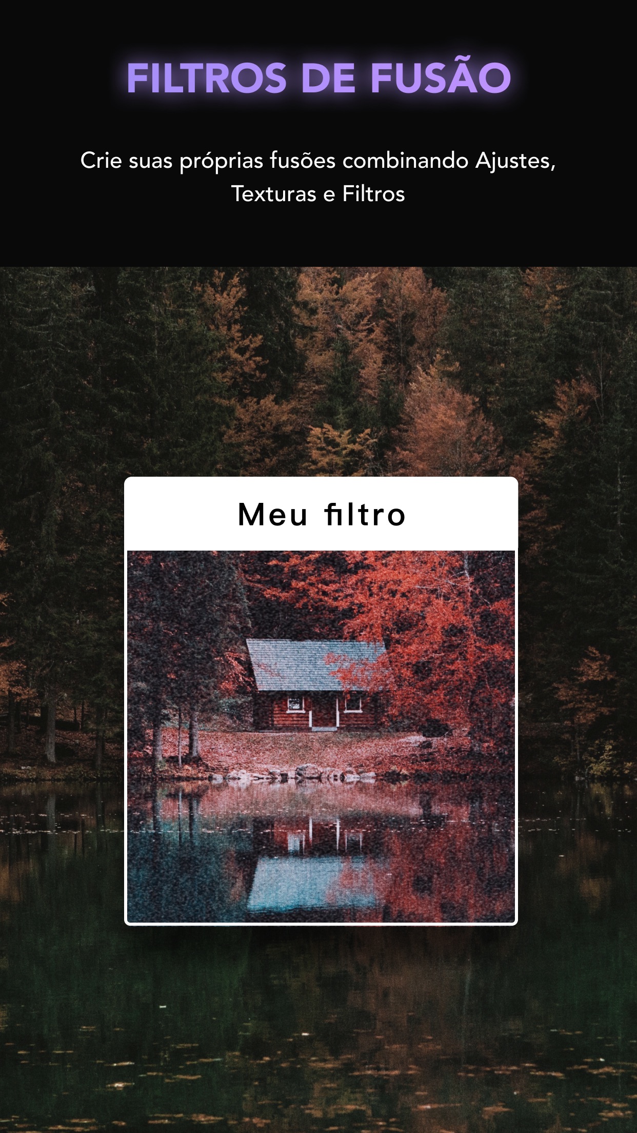 Screenshot do app Afterlight — Editor de Fotos